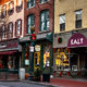 Store front shops on Gay Street in West Chester near Thomas Meeting